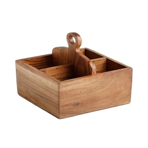 Good Quality Bamboo Wooden Kitchen <b>Shelf</b> Storage Rack Bath Accessories Bathroom Shower Caddy Kitchen Accessories Hotels - Product Image 2