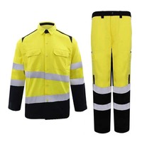 Uniformes de Trabajo de Alta Visibilidad Personalizados, 100% Algodón, Ignífugos, Antiestáticos, con Cinta Reflectante, Ropa de Seguridad para Rescate de Emergencia y Bomberos
