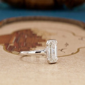Luxury 14K Gold Lab Grown <b>Diamond</b> <b>Ring</b> for Women Brilliant Cut Synthetic <b>Diamond</b> <b>Ring</b> Fine Jewelry Engagement Wedding Gift - Product Image 1