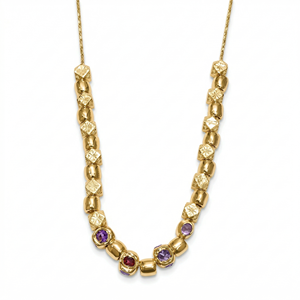 New Design S925 <b>Necklace</b> 925 Sterling Silver Gold Plated Tourmaline <b>Long</b> Chain Pendant <b>Necklace</b> for Women - Product Image 1