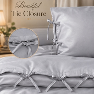 Accessoire de literie de luxe en bambou 300 TC pour couette, idéal pour la maison et l'hôtellerie, solution fiable de fixation de couette disponible à la vente - Product Image 5