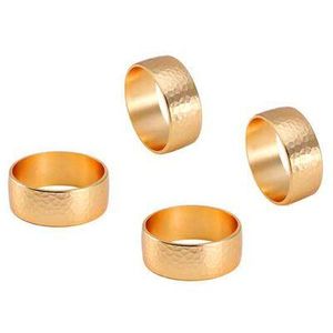 Anillos de Servilleta de Aluminio Únicos, Accesorios Decorativos para la Mesa en Navidad, Acción de Gracias y Celebraciones Festivas - Product Image 6