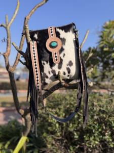 Fashionable 2026 Hand Tooled Carving Handbag Real Cowhide Leather <b>Fringe</b> Bohemian Bags Hot Selling Bags for Women - Product Image 4