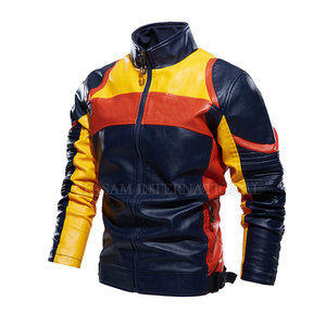 Vestes de moto pour hommes de haute qualité, faible MOQ, design unique, contraste de couleurs, veste de moto pour hommes - Product Image 2