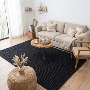 Alfombra Boho Geométrica de Verano, Venta Directa de Fábrica, Hecha a Mano, Antideslizante, de Pelo Corto, para Dormitorio - Product Image 5