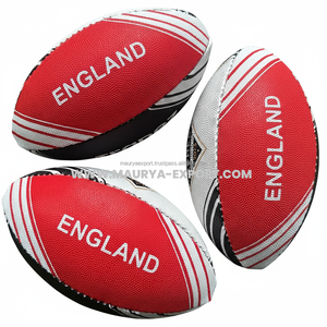 Different Color Machine Stitch Custom Printed Mini Rugby Ball / 21 Cms Rugby Ball - Product Image 6