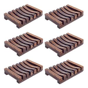 Handmade Natural Wooden Soap Dish Holder Modern Wood Soap Dish <b>Tray</b> for Home Office Hotel Washroom Custom Packing Hot Sale - Product Image 6
