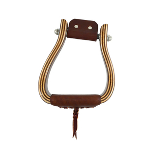 Estribos de Madera Hechos a Mano, Reposapiés Ecuestres de Madera Natural para Silla de Montar y Equipo de Caballo - Product Image 2