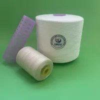 Fil de polyester filé en brin de qualité AA, semi-mat, haute ténacité, faible rétrécissement, 45s/2, pour la fabrication de fils textiles et le point de croix