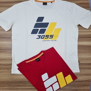 T-shirts en coton pour hommes, collection printemps-été, directement de l'usine, stock de vêtements de marque de saison précédente, vente en gros de surplus - Product Image 2