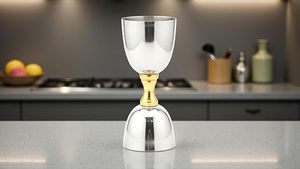 Jigger pour cocktails, essentiels pour les cocktails, jigger en cadeau, jigger de qualité supérieure, jigger de luxe, jigger pour cadeau d'entreprise, jigger pour cadeau de mariage - Product Image 2