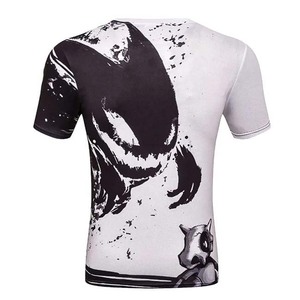 T-shirts personnalisés grande taille pour hommes, col rond, impression numérique, tissu jersey respirant et à séchage rapide, vente en gros - Product Image 2