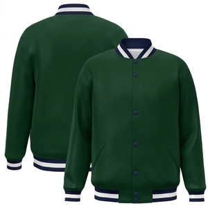 Veste universitaire bicolore pour hommes, broderie personnalisée, style Letterman, streetwear, fabricant en gros - Product Image 1