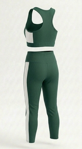 Ensemble de yoga pour femmes, 2 pièces, vêtements de fitness, tenue de sport extensible, vêtements de sport respirants, ensemble d'entraînement, vêtements pour un style de vie actif - Product Image 3
