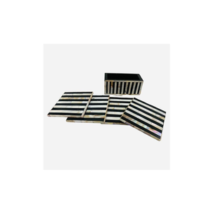 Sous-verres et sets de table pour la maison, en résine et bois, pour table carrée, aspect moderne, prix abordable - Product Image 4
