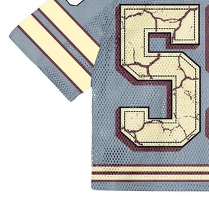 Camiseta Deportiva Unisex de Fútbol Americano con Estampado Completo, Estilo Holgado, Corta, Transpirable y Ligera - Product Image 3