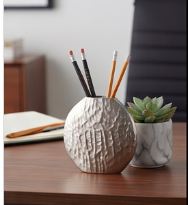 Metal Vase In Modern Round Shape Perfect <b>For</b> Living Room Table Decor Stylish <b>Centrepiece</b> Or Luxury Gifting - Product Image 3