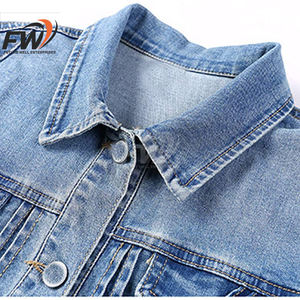 Chaquetas Vaqueras de Mezclilla para Mujer, Estilo Nuevo, de Alta Calidad, Precio de Fábrica OEM, Venta al Por Mayor, Chaqueta Casual de Mezclilla para Mujer - Product Image 2