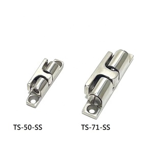 TS-50-SS TS-71-SS ฮาร์ดแวร์ตัวหยุดประตูอุตสาหกรรมกลอนประตูแบบคู่ปรับได้ทำจากสเตนเลสบอลคู่ - Product Image 2