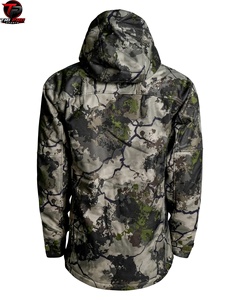 Veste de chasse d'extérieur haut de gamme pour temps froid avec capuche doublée en polaire, fermeture éclair intégrale imperméable - Product Image 6