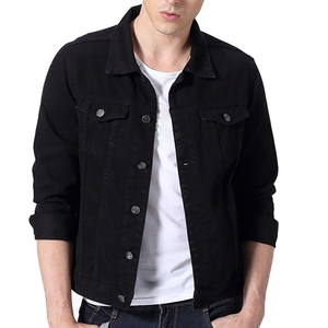 Nouvelles vestes en jean tendance pour hommes, 100% coton, écologiques, séchage rapide, respirantes, manches longues, col rabattu, décontractées pour l'hiver - Product Image 1
