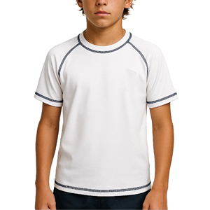 Kids Short Sleeve Swim T Shirt for <b>Boys</b> UV Protection Rash Guard Quick Dry Beach Wear OEM ODM Manufacturer Wholesale <b>Boys</b> Shirts - Product Image 4
