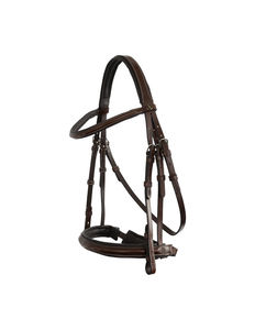 Collarín de caballo con tachuelas y costuras Buck Stitch / Brida western de cuero genuino de vaca CE ISO - Product Image 2
