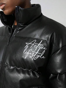 Veste d'hiver matelassée pour homme, isolée thermiquement, imperméable, coupe-vent, avec capuche, fournisseur en gros - Product Image 5