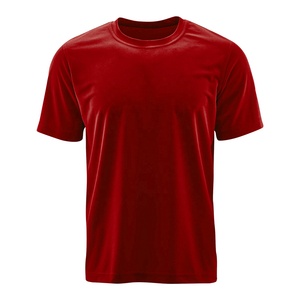 T-shirt à manches courtes pour homme, couleur unie, col rond, coupe classique, jersey respirant, style décontracté, 100% polyester - Product Image 5