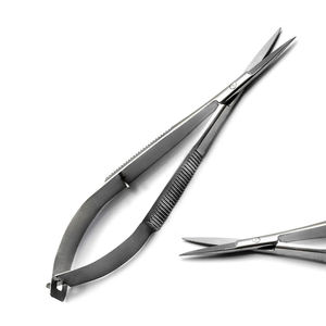 Instruments de microchirurgie en acier inoxydable, ciseaux chirurgicaux à ressort manuels, porte-aiguilles, pinces Castroviejo, CE ISO13485 - Product Image 2