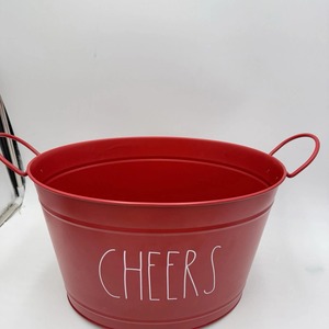 Elegante Tina de Hielo Galvanizada Roja, Ideal para Bares, Clubes y Uso en Servicios de Catering, Venta al por Mayor desde India - Product Image 3