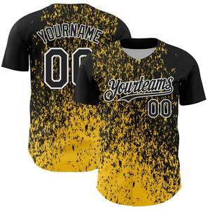 Camisetas de Béisbol Profesionales Personalizadas por Sublimación, Transpirables, Cuello Redondo, Manga Corta, Uniformes de Equipo, Ajuste Atlético para Toda Temporada - Product Image 1