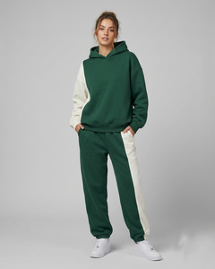 Women Winter Tracksuit Street Wear Drop Shoulder Hoodie <b>Jogger</b> Sweatpants Set Ladies Pullover Track Suit - Product Image 4
