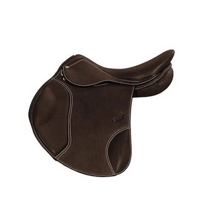 Selle d'équitation anglaise indienne en cuir véritable pour dressage et endurance - Product Image 1