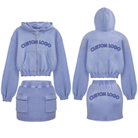 Set 2 Potong Musim Dingin Terlaris, Hoodie Lengan Pendek Motif Cetak Longgar dan Celana Pendek, Kasual Sporty Streetwear, 100% Katun, Bahan Berkualitas Tinggi
