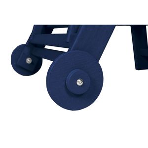Sdraio Oversize in HDPE con 5 Posizioni e Portabicchieri, Lettino Prendisole da Esterno con Ruote di Lounge P - Product Image 5