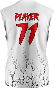 Maillot de baseball blanc pour homme à manches courtes, sublimé, respirant, en polyester, personnalisable avec nom d'équipe et logo avant - Product Image 4