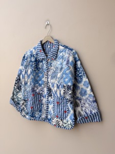 Patchwork Cotton Quilited <b>Jacket</b> Reversible Boho Style <b>Jacket</b> For <b>Women</b> - Product Image 4
