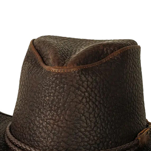 Sombreros de Cuero Vaquero Vintage de Alta Calidad, Únicos y Elegantes, Novedad para Uso en Exteriores en Verano/Invierno, Talla Personalizada, Unisex - Product Image 2