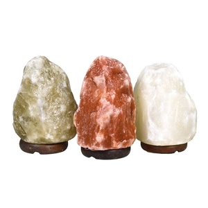 Lampe de sel naturel de l'Himalaya 3-4 kg lampe en cristal rose veilleuse du Pakistan avec emballage personnalisé et cordons d'alimentation - Product Image 2