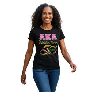 Camiseta estampada Golden Soror para mujer, camiseta gráfica de algodón de primera calidad, ropa informal de manga corta, ropa de moda para uso diario - Product Image 3