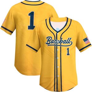 Nuevas Camisetas de Béisbol Cosidas para Adultos al por Mayor, Uniformes de Equipo Personalizados con Logotipo Digital Impreso en la Parte Delantera, de Secado Rápido - Product Image 3