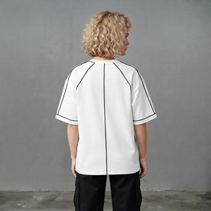 Camiseta de Secado Rápido para Mujer, Unisex de Lujo, 100% Algodón, Oversize, Ecológica, con Serigrafía Frontal Personalizada, Manga Corta - Product Image 3