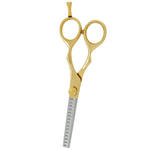 Professional Thinning <b>Barber</b> Scissors Customized Stainless Steel Silver Gold Color Sharp <b>Blade</b> Right-Handed Salon Grooming - Product Image 3