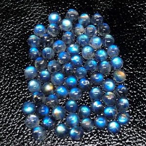 พลอยธรรมดาทรงหลวมพลอยสีไฟทรงหลวมพลอยสีฟ้าประกายทรงกลมตามธรรมชาติปรับขนาดได้ - Product Image 1