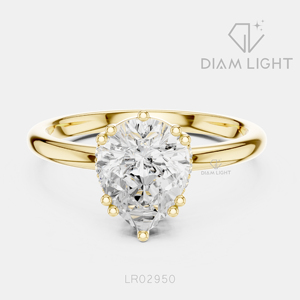 Élégante bague en or blanc 14 carats avec diamant de laboratoire taille poire 1,63 carat, certifié IGI, couleur F+, clarté VS+, bijoux de fiançailles et de mariage - Product Image 5