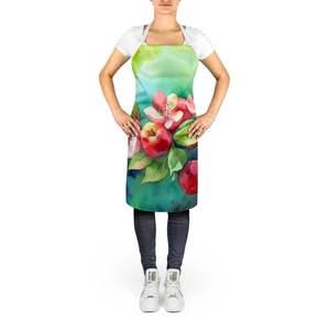 New Arkansas Apple Blossom Watercolor Large Multicolor Unisex <b>Apron</b> for Kitchen Cooking Baking Crafts <b>Gardening</b>-for Adults - Product Image 2