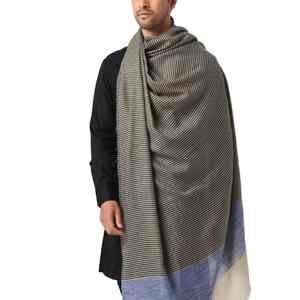 Chal de Pashmina Kani Sólido de Lujo, Suave y Cálido, Hecho a Mano, Elegante Envoltura de Invierno para Hombre - Product Image 2