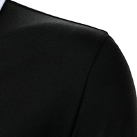 Nouvelle Marque T-shirts Solides pour Hommes Broderie Personnalisée Manches Courtes Léopard Service ODM Style Vintage Coton/Polyester Dobby