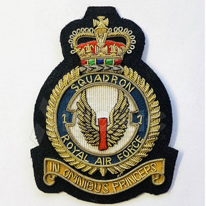Écusson brodé Royal 1 Squadron à coudre, badge en tissu, design circulaire personnalisé - Product Image 1